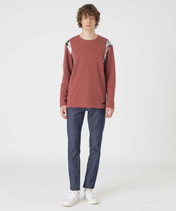 新品未使用☆パーシャルチェックニットソー ブラックレーベル クレストブリッジ 限定】パーシャルチェックニットソー(505738953)｜HANKYU MEN'S / 阪急