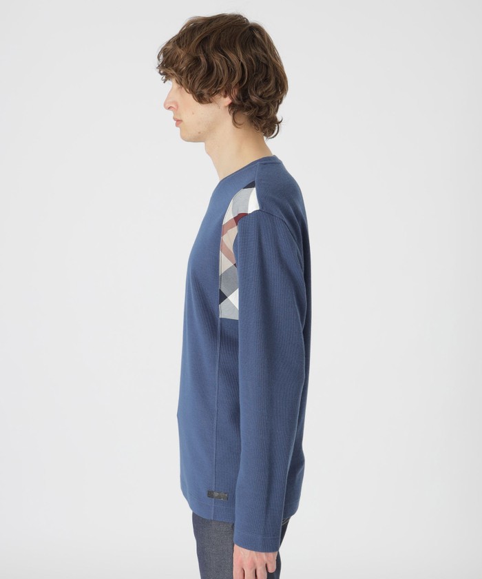 限定】パーシャルチェックニットソー(505738953)｜HANKYU MEN'S / 阪急