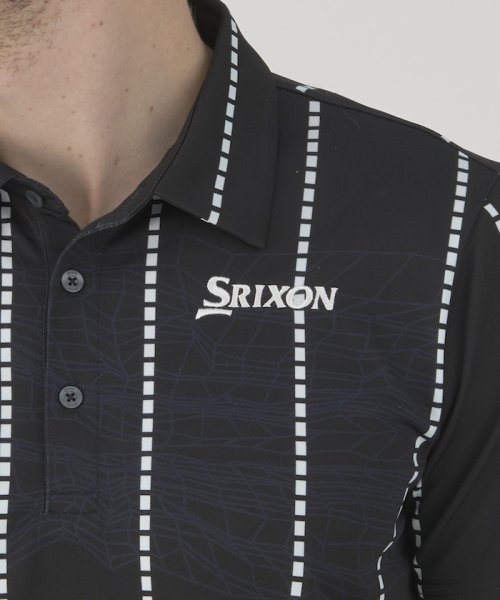 SRIXON(スリクソン)/【松山英樹プロ ザ・プレーヤーズチャンピオンシップ着用】パネルストライププリントシャツ/img03