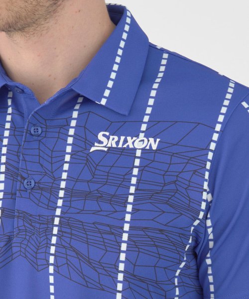 SRIXON(スリクソン)/【松山英樹プロ ザ・プレーヤーズチャンピオンシップ着用】パネルストライププリントシャツ/img06