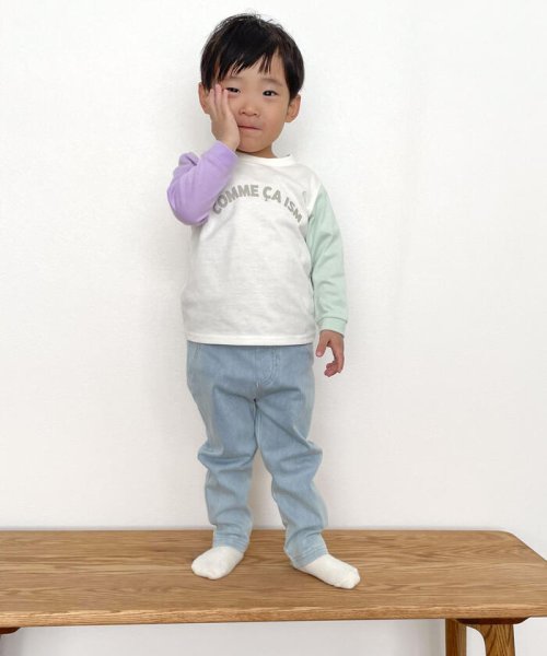 COMME CA ISM KIDS(コムサイズム（キッズ）)/ロゴプリントＴシャツ(ベビーサイズ)/img01