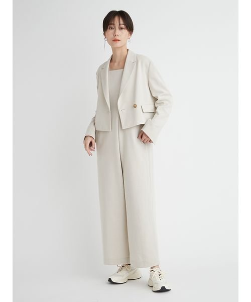 【セットアップ対応商品】【emmi atelier】フロントタックオールインワン 予めご了承ください