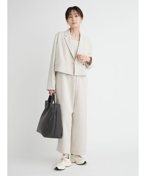 【セットアップ対応商品】【emmi atelier】フロントタックオールインワン 予めご了承ください