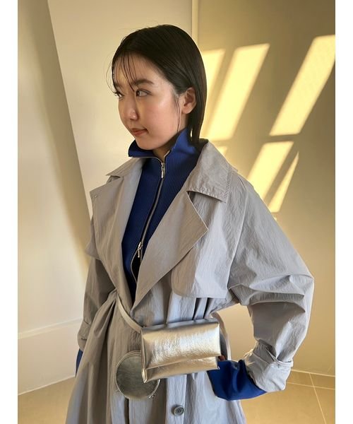 【emmi atelier】LENZING(TM) ECOVERO(TM)フロントジップカーディガン TM 予めご了承ください