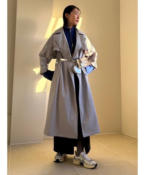 【emmi atelier】LENZING(TM) ECOVERO(TM)フロントジップカーディガン TM 予めご了承ください