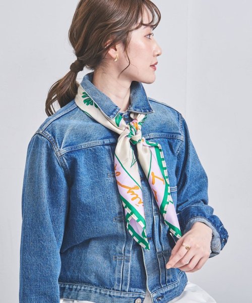 ＜manipuri＞シルク スカーフ L 24SS 