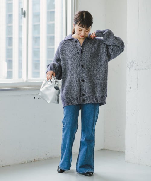 ITEMS URBANRESEARCH(アイテムズ アーバンリサーチ（レディース）)/メランジポロカーディガン/img13