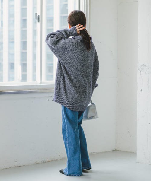 ITEMS URBANRESEARCH(アイテムズ アーバンリサーチ（レディース）)/メランジポロカーディガン/img14