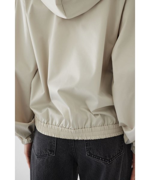 Shirring gather hoodie gather