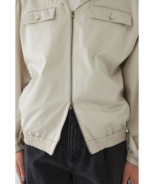 Shirring gather hoodie gather