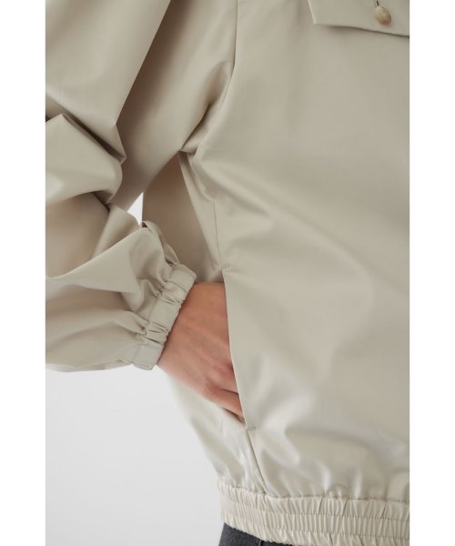 Shirring gather hoodie gather