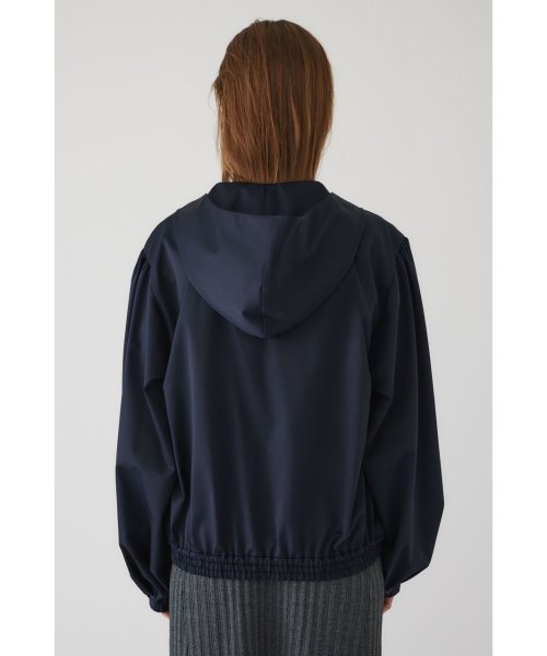 Shirring gather hoodie gather