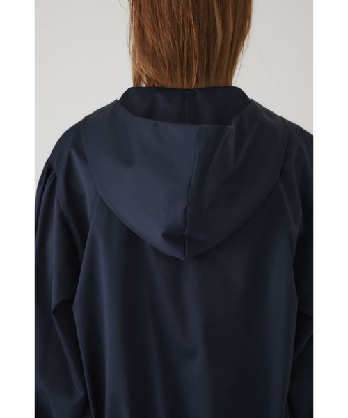 Shirring gather hoodie gather