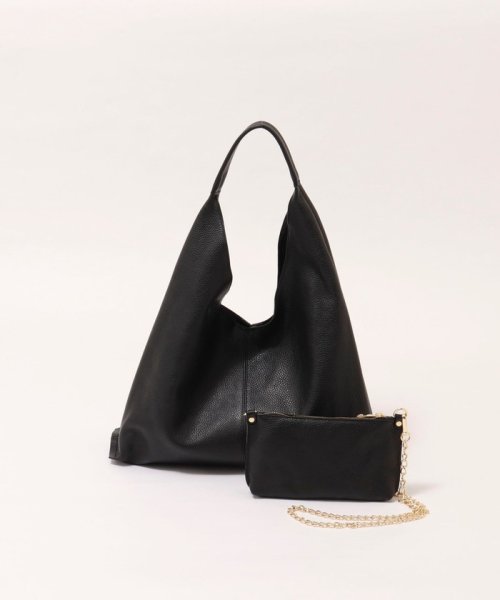 【AULENTTI/ オーレンティ】◇【WEB限定】チェーンミニバッグ付きワンショルダーバッグ WEB限定