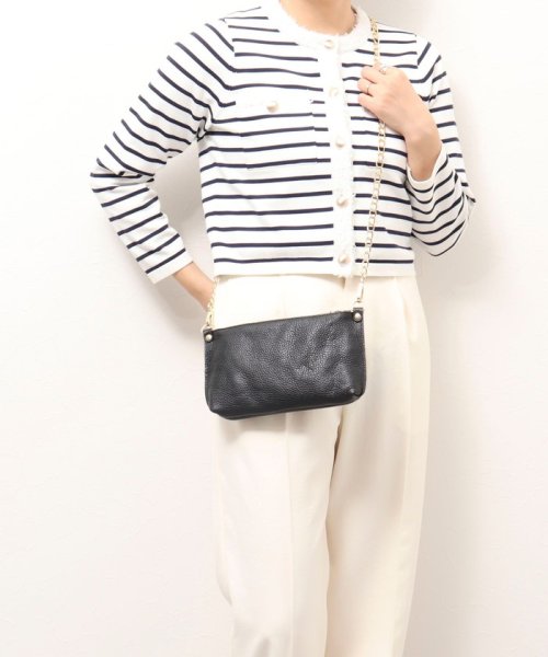 【AULENTTI/ オーレンティ】◇【WEB限定】チェーンミニバッグ付きワンショルダーバッグ WEB限定