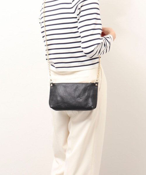 【AULENTTI/ オーレンティ】◇【WEB限定】チェーンミニバッグ付きワンショルダーバッグ WEB限定