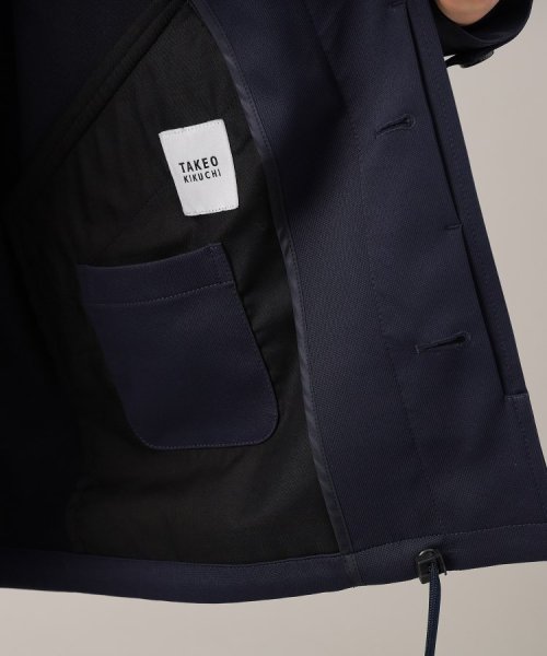 【春アウター】ストレッチ　ショート フードブルゾン 