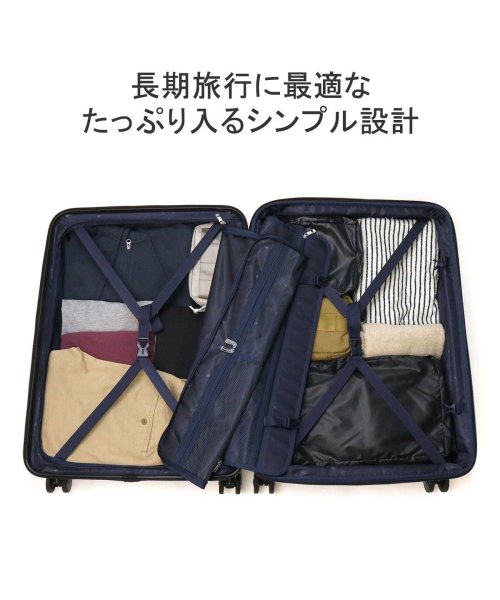 TAKEO KIKUCHI(タケオキクチ)/タケオキクチ スーツケース キャリーケース おしゃれ 大型 拡張 ストッパーエキスパンダブル 大容量 TSAロック 旅行 CITY BLACK CTY006A/img03
