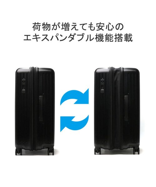TAKEO KIKUCHI(タケオキクチ)/タケオキクチ スーツケース キャリーケース おしゃれ 大型 拡張 ストッパーエキスパンダブル 大容量 TSAロック 旅行 CITY BLACK CTY006A/img04