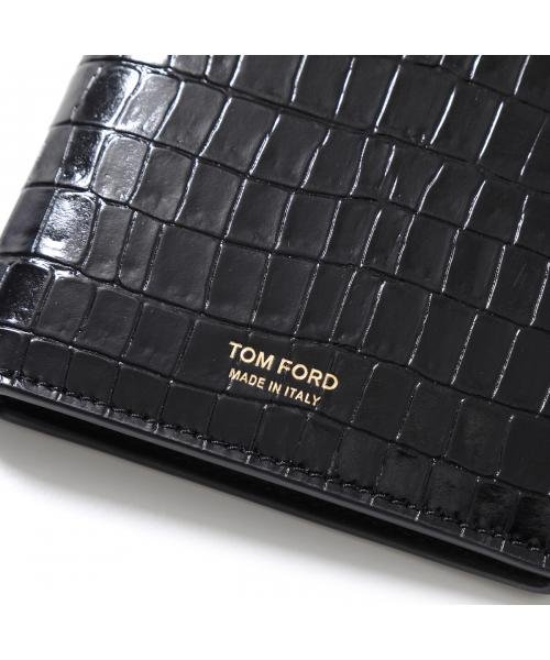TOM FORD(トムフォード)/TOM FORD 二つ折り財布 Y0228 LCL239 クロコダイル/img12