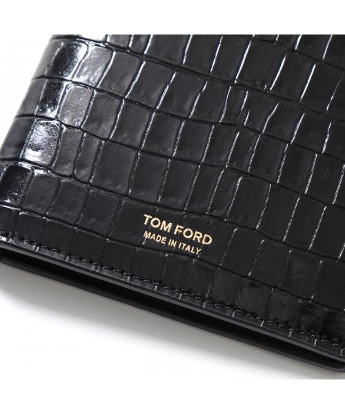 セール】TOM FORD 二つ折り財布 Y0228 LCL239 クロコダイル(505861472 