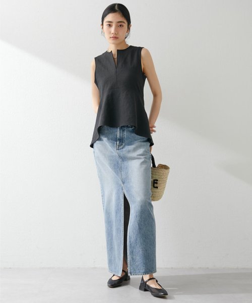 デニムスリットスカート M～L｜着用サイズ