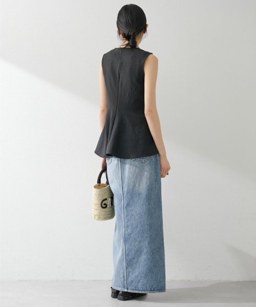 デニムスリットスカート M～L｜着用サイズ