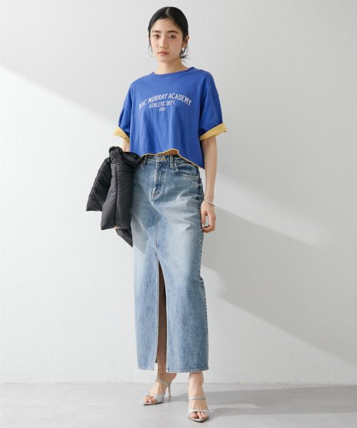 デニムスリットスカート M～L｜着用サイズ