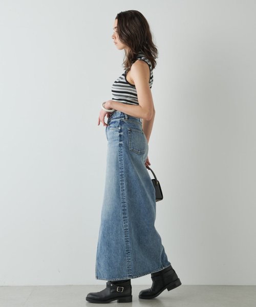 デニムスリットスカート M～L｜着用サイズ