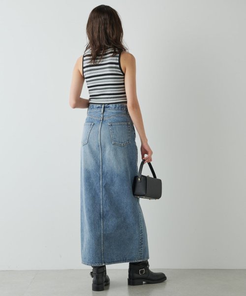 デニムスリットスカート M～L｜着用サイズ