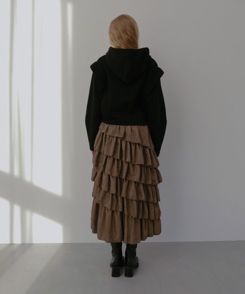 MIELI INVARIANT(ミエリ インヴァリアント)/Wrinkle Tiered Skirt/img05