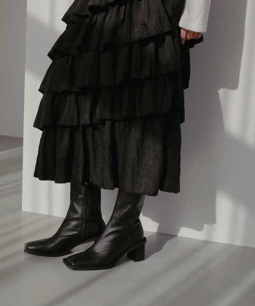 MIELI INVARIANT(ミエリ インヴァリアント)/Wrinkle Tiered Skirt/img15