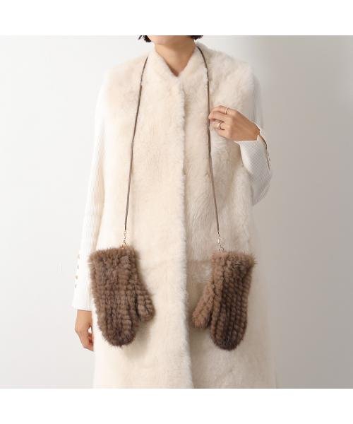 MAX MARA ミトン MINKMITT ミンク ファー コード付き MARA MAX ミトン MINKMITT ミンク ファー