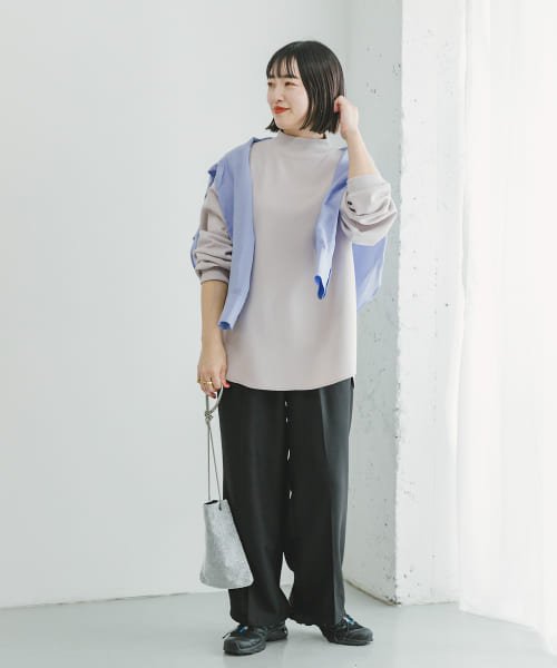 ITEMS URBANRESEARCH(アイテムズ アーバンリサーチ（レディース）)/ライトダンボールハイネックトップス/img10