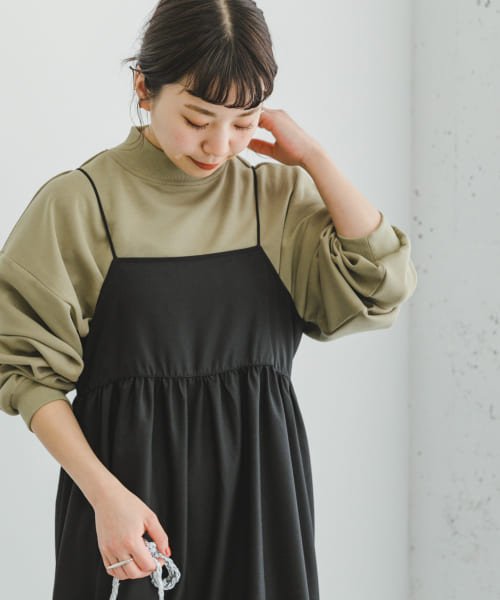 ITEMS URBANRESEARCH(アイテムズ アーバンリサーチ（レディース）)/ライトダンボールハイネックトップス/img12