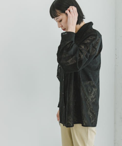 ITEMS URBANRESEARCH(アイテムズ アーバンリサーチ（レディース）)/レースビッグシャツ/img03