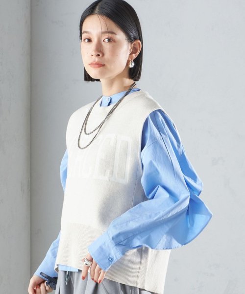 SHIPS WOMEN(シップス　ウィメン)/〈手洗い可能〉ジャカード ロゴ ニット ベスト 24SS ◇/img12