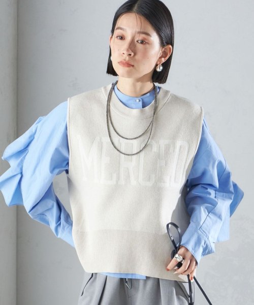 SHIPS WOMEN(シップス　ウィメン)/〈手洗い可能〉ジャカード ロゴ ニット ベスト 24SS ◇/img17