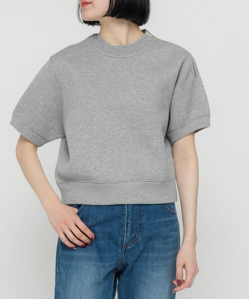 URBAN RESEARCH DOORS(アーバンリサーチドアーズ)/unfil　double faced cropped half－sleeve top/img01