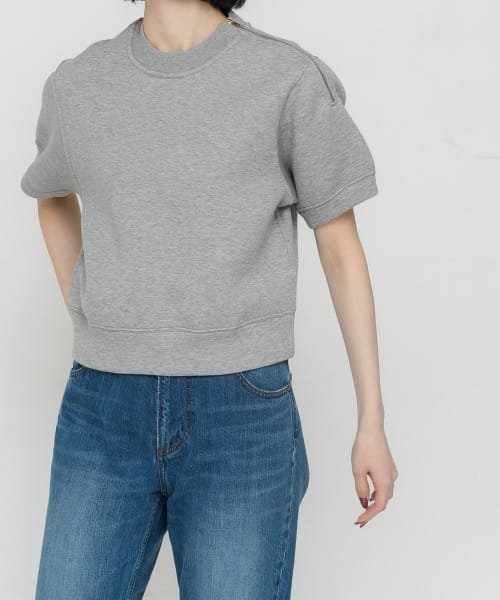 URBAN RESEARCH DOORS(アーバンリサーチドアーズ)/unfil　double faced cropped half－sleeve top/img02