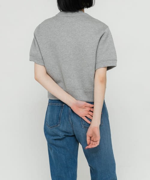 URBAN RESEARCH DOORS(アーバンリサーチドアーズ)/unfil　double faced cropped half－sleeve top/img04