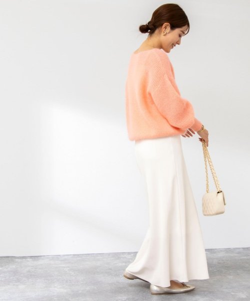 ウォッシャブルマットサテンナロースカート 