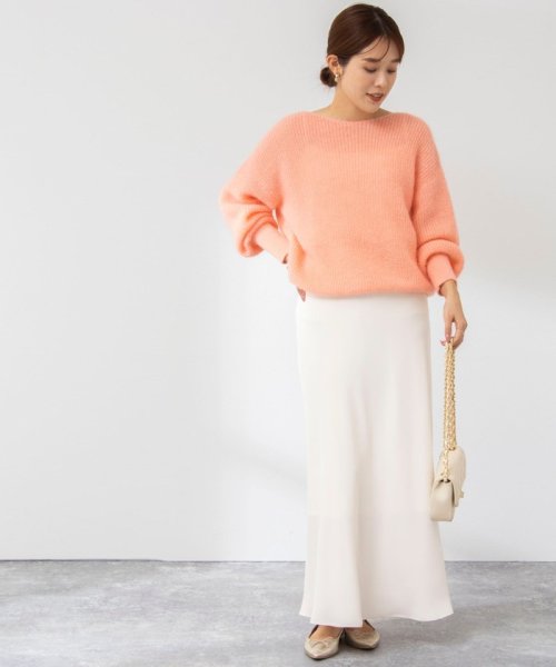 ウォッシャブルマットサテンナロースカート 