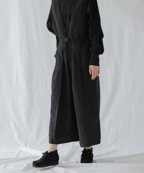 『別注』『撥水/2WAY仕様』GRAMICCI　アクティブナイロンサロペット パンツの2WAY仕様 165cm BEIGE