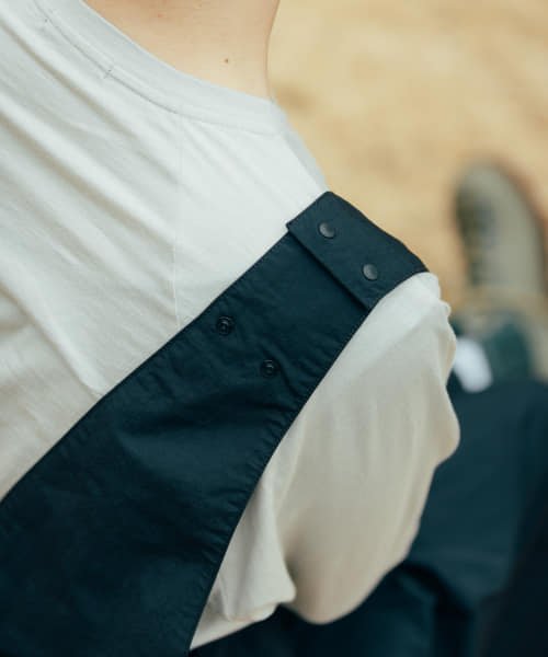 『別注』『撥水/2WAY仕様』GRAMICCI　アクティブナイロンサロペット パンツの2WAY仕様 165cm BEIGE