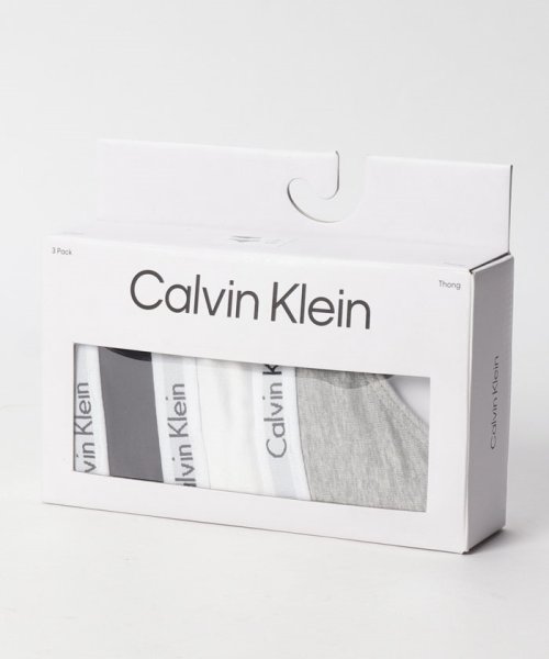 Calvin Klein(カルバンクライン)/【Calvin Klein / カルバンクライン】レディース ロゴプリント ショーツ 3枚セット アンダーウェア― Tバック QD3587 3PK/img08