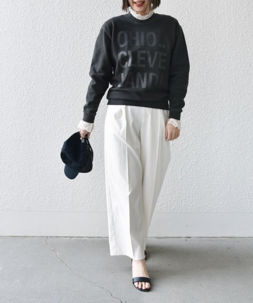 SHIPS WOMEN(シップス　ウィメン)/【SHIPS別注】Odub:〈手洗い可能〉メタリック ロゴ スウェット 24SS ◇/img56