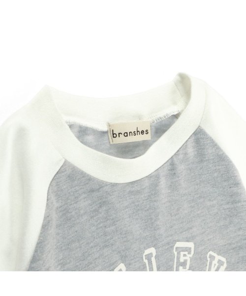 BRANSHES(ブランシェス)/配色ラグランスリーブ長袖Tシャツ　ロンT/img07