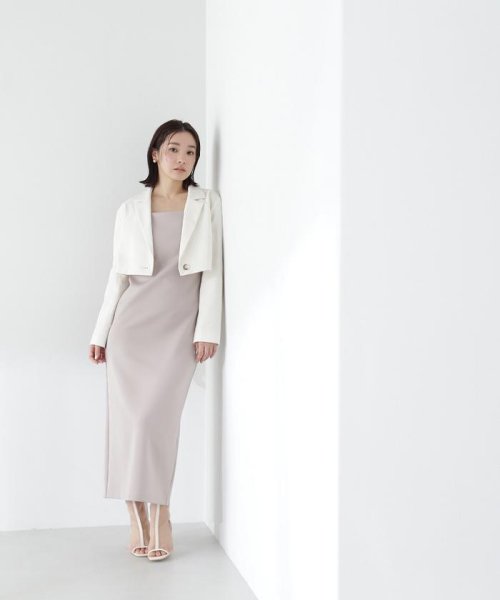 NATURAL BEAUTY BASIC(ナチュラルビューティーベーシック)/ミニマルナローキャミワンピース　24SS/img13