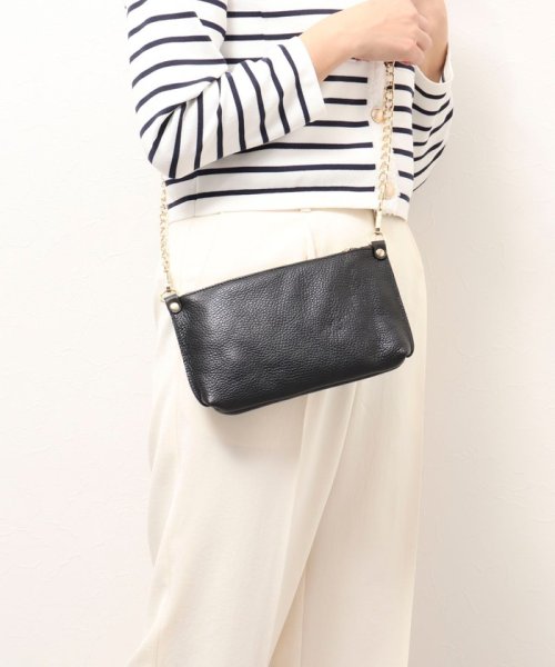 【AULENTTI/ オーレンティ】◇【WEB限定】チェーンミニバッグ付きワンショルダーバッグ WEB限定